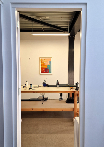 —  als je de studio binnenstapt... 